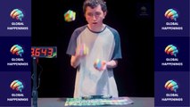 Solving Three Cubes Whilst Juggling - Guinness World Records