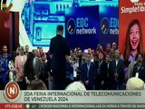 Inauguración de la II Feria Internacional de Telecomunicaciones de Venezuela 2024 en Caracas