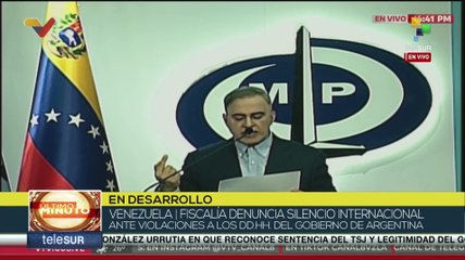 Fiscal General denuncia silencio internacional ante violaciones a los DD.HH en Argentina