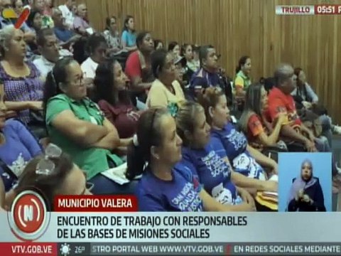 Trujillo | Bases de Misiones Socialistas del mcpio. Valera fortalecen la política social del Estado