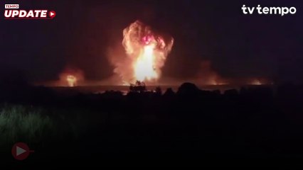Gudang Senjata Milik Rusia Meledak, Hancur Diserang Drone Ukraina