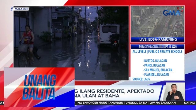 Kabuhayan ng ilang residente, apektado ng madalas na ulan at baha | Unang Balita