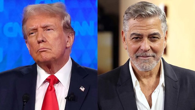 George Clooney Reacts to Donald Trump Saying He Should "Get Out of Politics": "I Will If He Does" | THR News Video