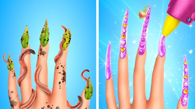 Les problèmes fous d'une vampire avec de longs ongles ! Les luttes hilarantes de la beauté