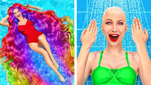 Problèmes de Cheveux Longs VS Cheveux Courts ! Astuces Populaires de Makeover Beauté