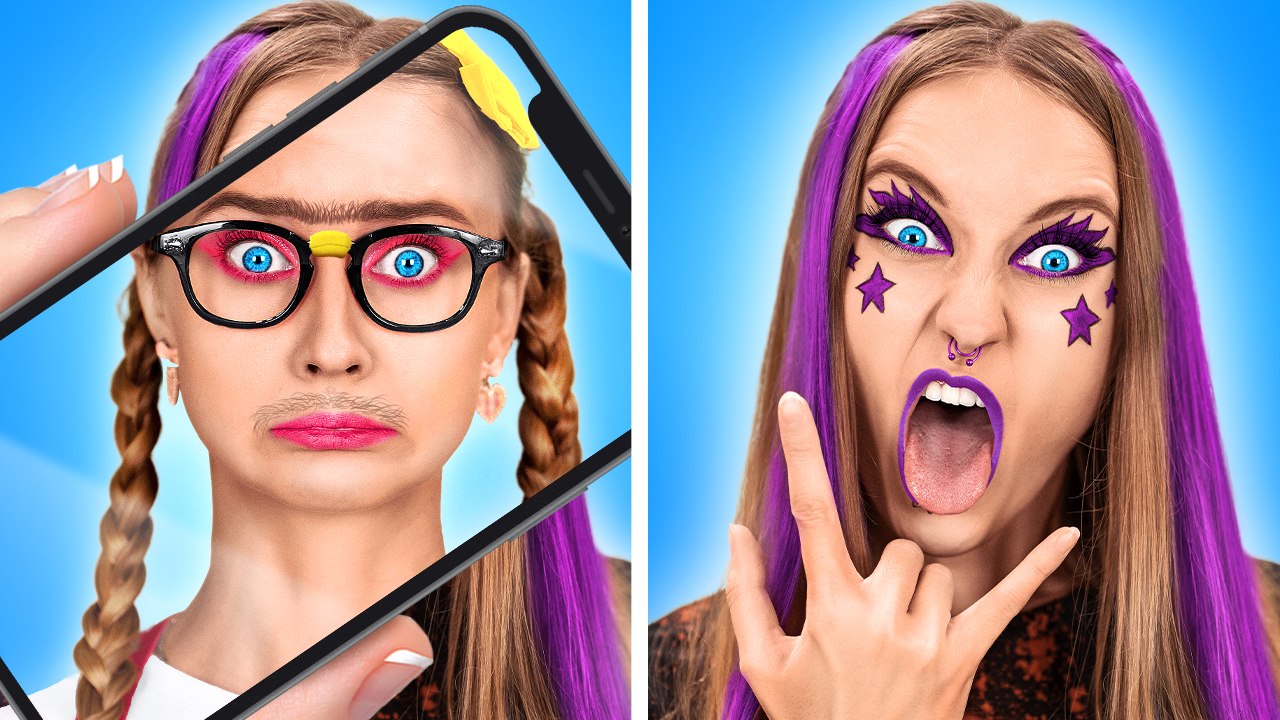 De FILLE DOUCE à FILLE ALT ! Relooking Extrême Pour Mon Crush