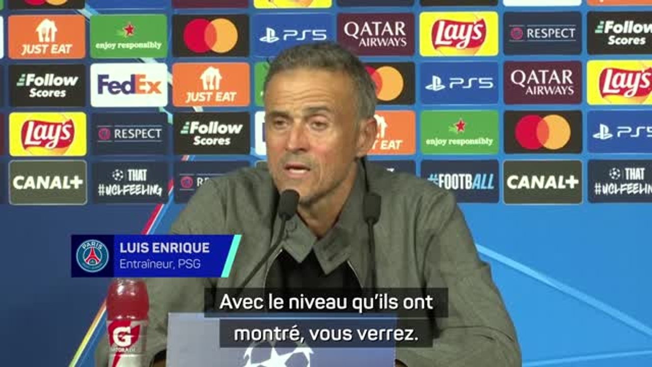PSG - Luis Enrique : “Gérone a une chance de se qualifier, ils pratiquent un football merveilleux”