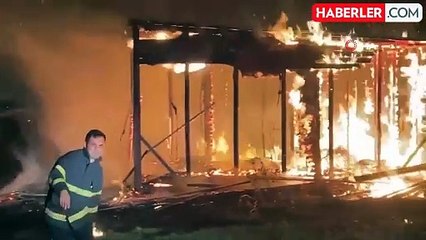 Sinop'ta Baraka Yangını: Maddi Hasar Var