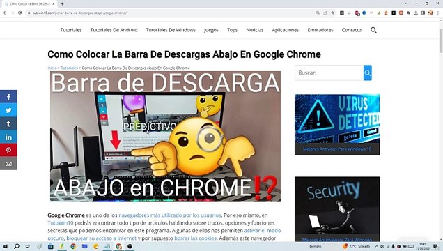 ⚙️ Como PONER la BARRA de DESCARGAS ABAJO en GOOGLE CHROME FÁCIL y RÁPIDO