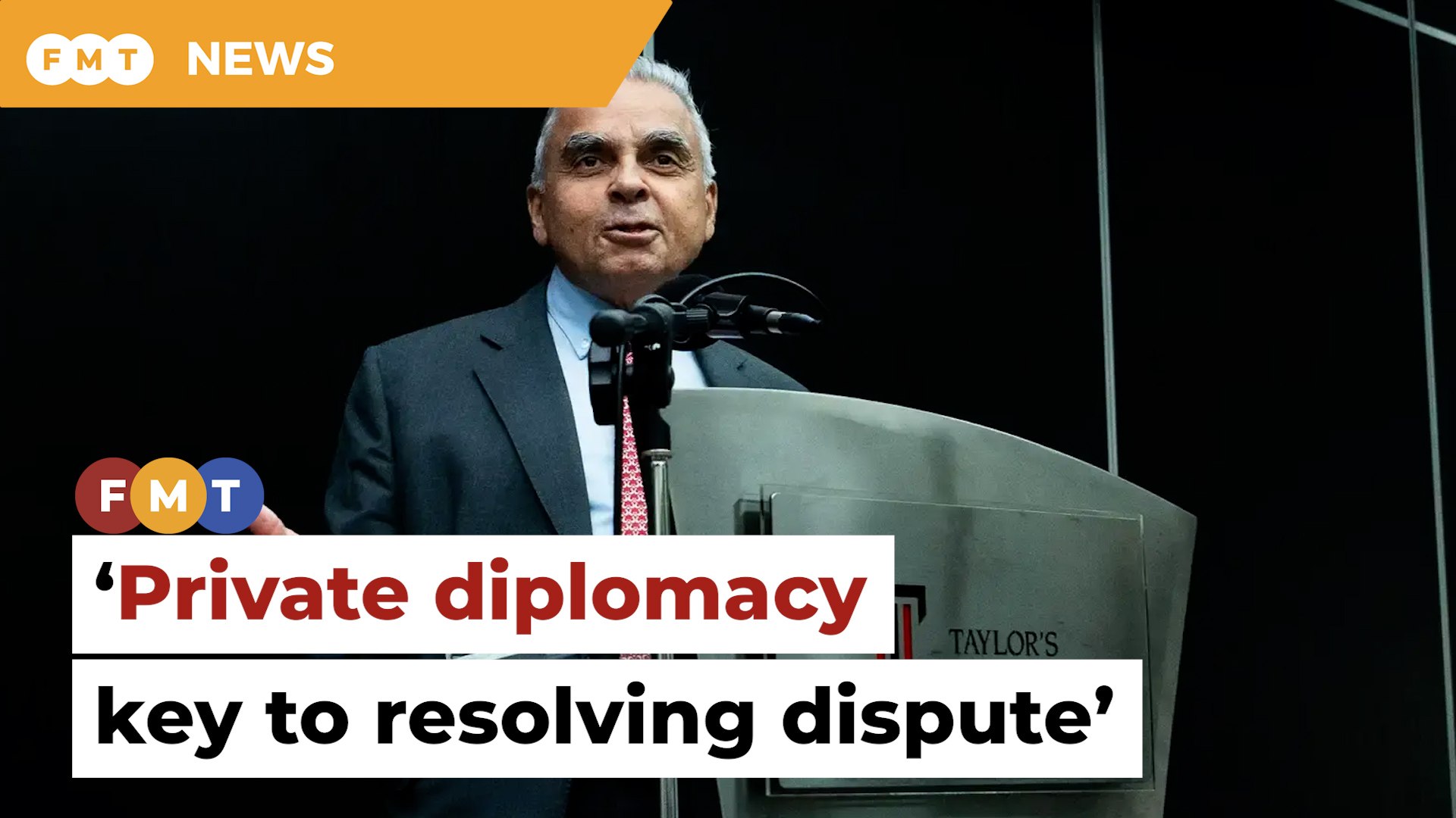 ⁣Quiet diplomacy key to resolving South China Sea dispute, says diplomat