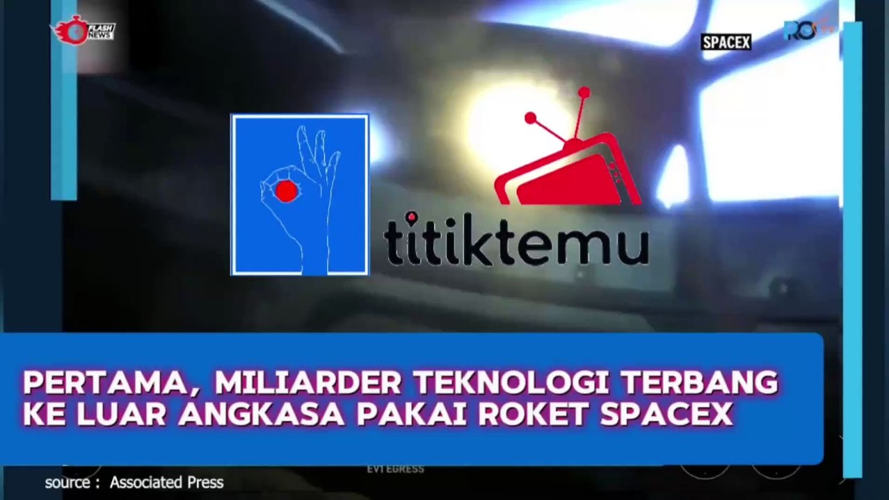 Pertama, Miliarder Teknologi Terbang ke Luar Angkasa Pakai Roket SpaceX