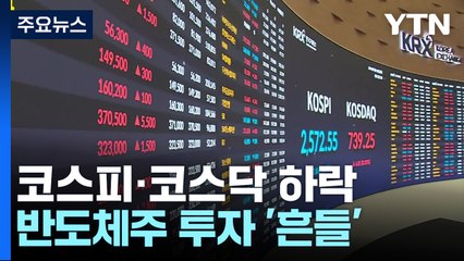 미국 금리 인하에도 우리 증시 약세...반도체주 급락 / YTN