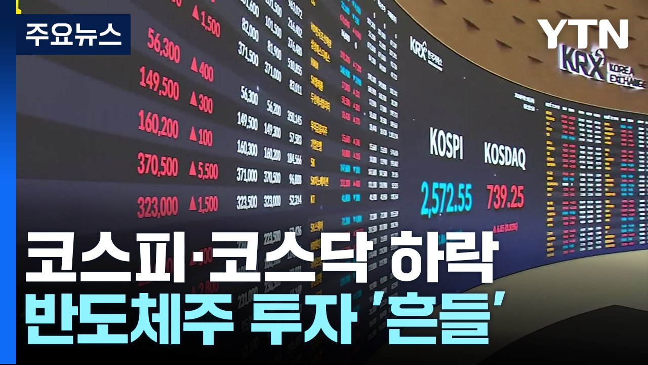 미국 금리 인하에도 우리 증시 약세...반도체주 급락 / YTN