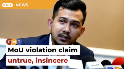 Claim MoU violated constitution untrue, insincere, says Umno leader