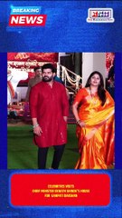 CELEBRITIES VISITS CHIEF MINISTER EKNATH SHINDE'S HOUSE FOR  GANPATI DARSHAN 6