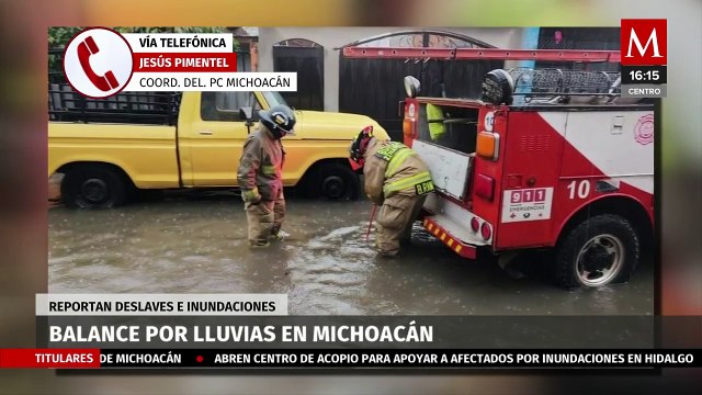 Se reportaron múltiples desastres en Michoacán tras las recientes fuertes lluvias