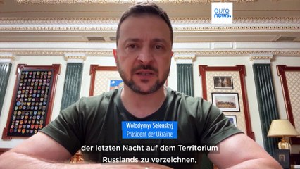 Selenskyj bestätigt Angriff auf russisches Waffenlager