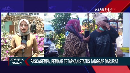 Tangis Masyarakat Terdampak Gempa di Kabupaten Bandung, Begini Situasi dalam Pengungsian