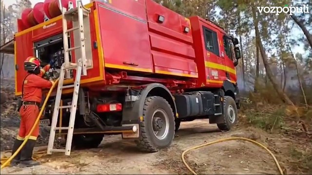 La UME ayuda en los brutales incendios de Portugal