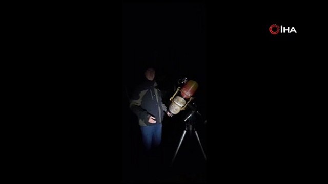 Türk mucit Süper Kanlı Ay tutulmasını el yapımı teleskopla böyle görüntüledi