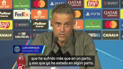 Luis Enrique: "Le he dicho a Míchel que he sufrido más que en un parto"