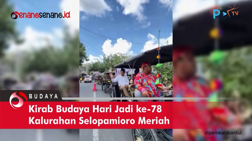 Kirab Budaya hari Jadi ke-78 Kalurahan Selopamioro Meriah