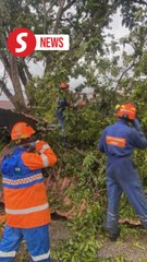 Sik storm destroys 100 houses, Civil Defence on alert