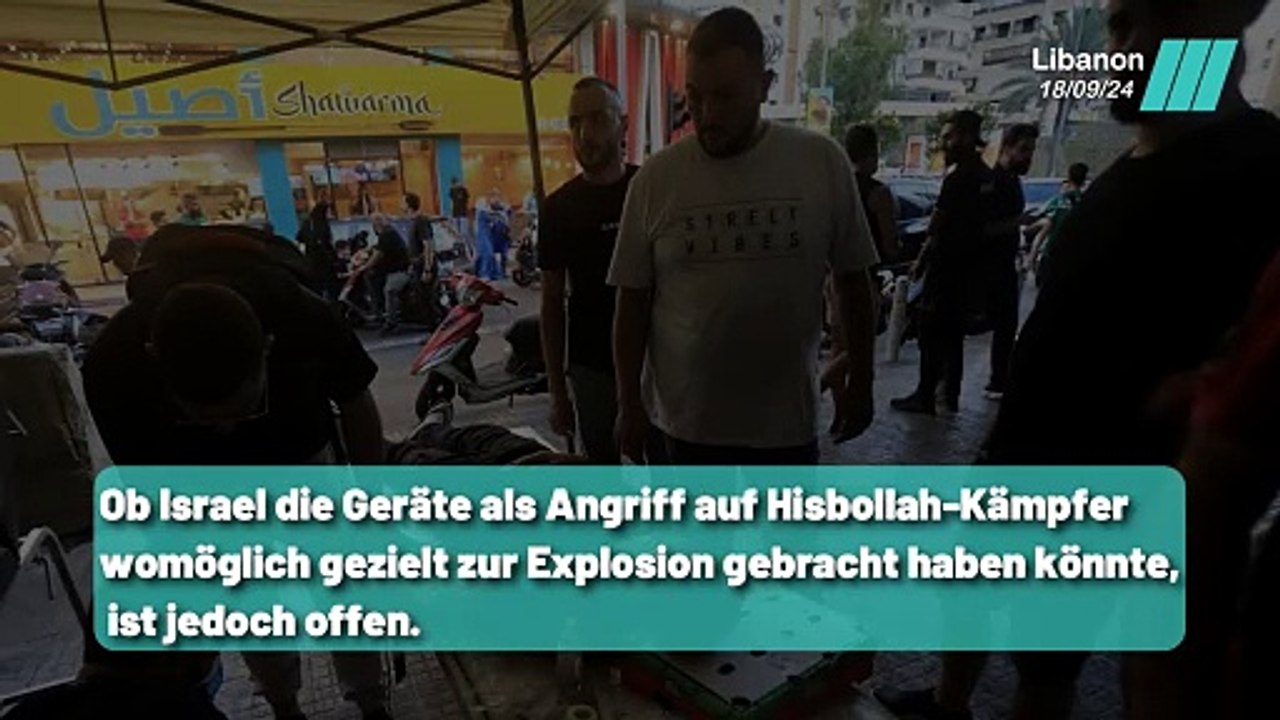 Libanon: Explosion von Telekommunikationsgeräten