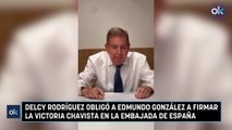 Delcy Rodríguez obligó a Edmundo González a firmar la victoria chavista en la Embajada de España
