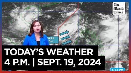 Today's Weather, 4 P.M. | Sept. 19, 2024