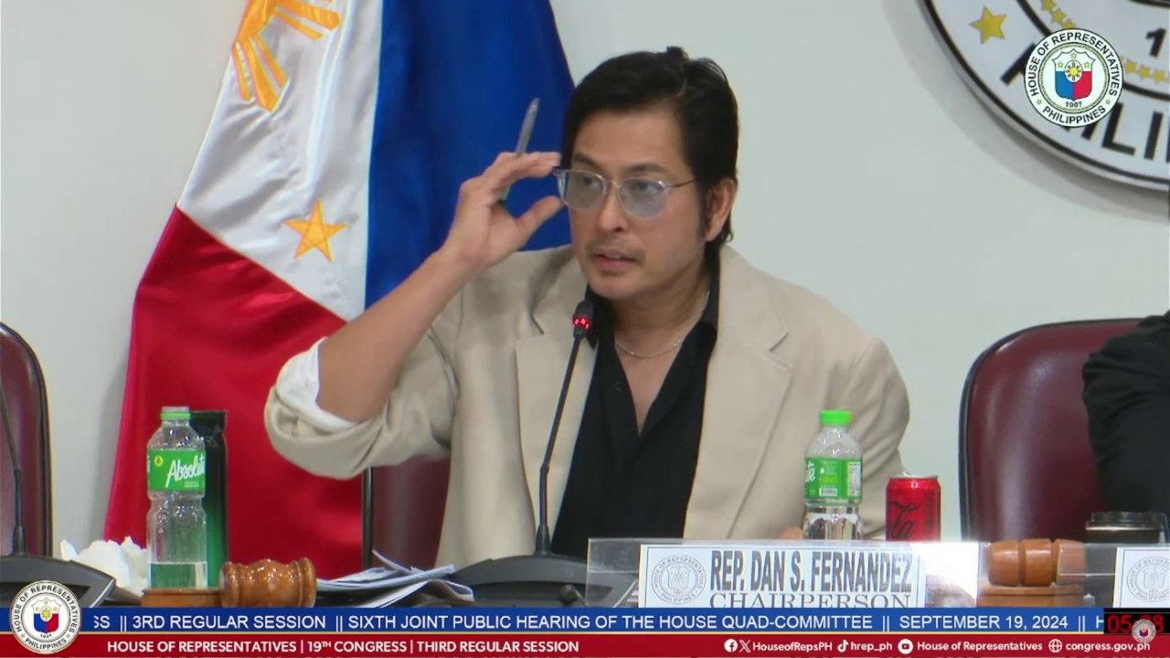'Sino ba talaga ang boss sa inyo,' tanong ni Rep. Dan Fernandez kay Cassandra Li Ong