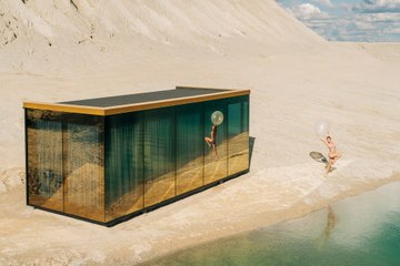 Firm unveil most bling tiny home ever - with launch of a golden house