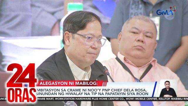 Lantaran ang banta ni FPRRD matapos siyang isama sa narco-list nang walang basehan, ayon kay Mabilog | 24 Oras