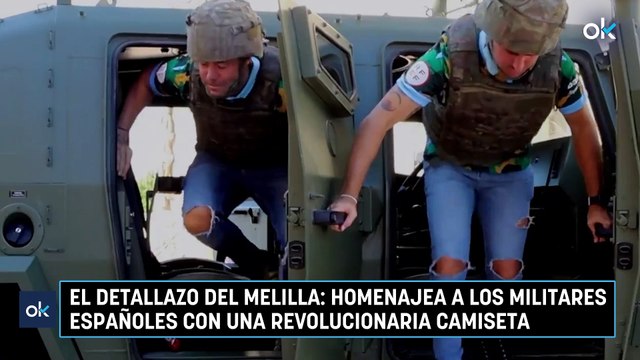 El detallazo del Melilla: homenajea a los militares españoles con una revolucionaria camiseta