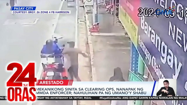 Mekanikong sinita sa clearing ops, nanapak ng MMDA enforcer; nahulihan pa ng umano’y shabu | 24 Oras