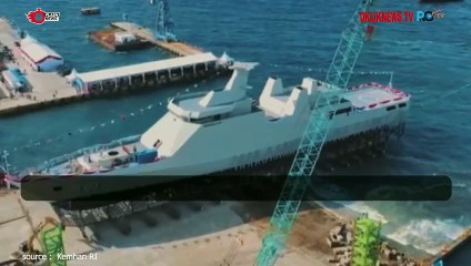 Momen Launching OPV 90M Buatan Dalam Negeri
