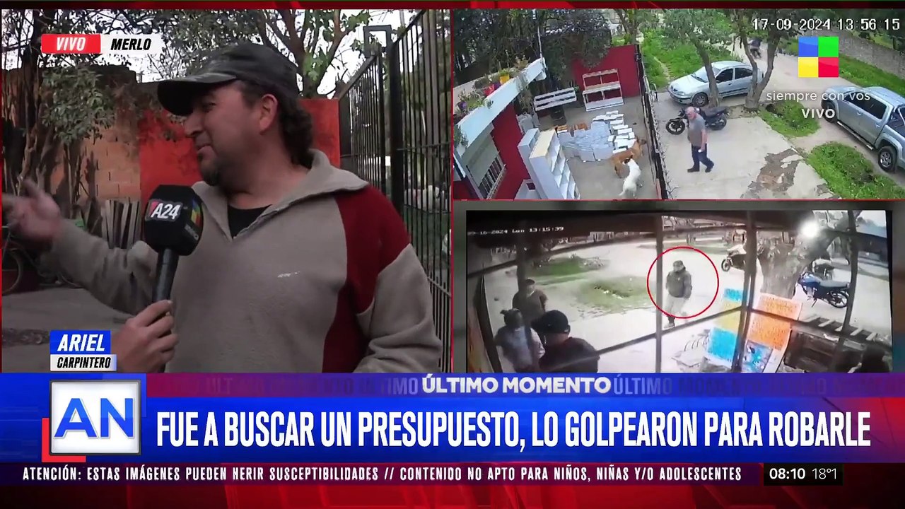Merlo: le dieron un culetazo en la cabeza para...