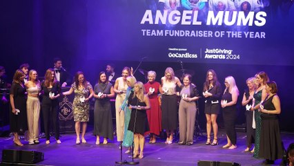 Angel Mums Win Team Fundraiser of the Year at JustGiving Awards 2024 🎉