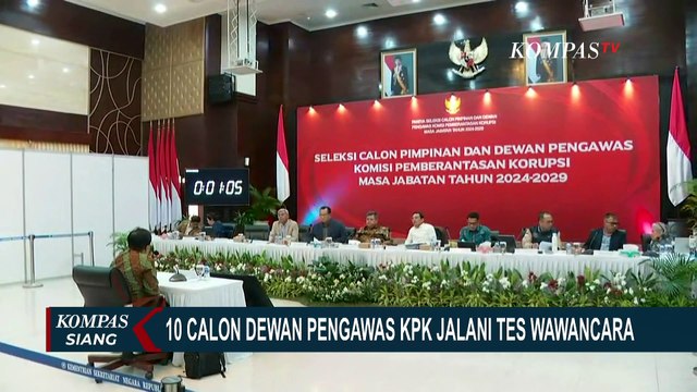 Telusuri Rekam Jejak hingga Komitmen, 10 Calon Dewan Pengawas KPK Jalani Tes Wawancara!