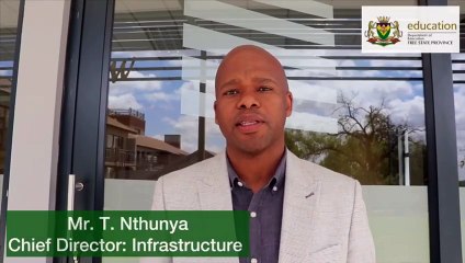 A message from Mr. T. Nthunya Chief Director - Infrastructure