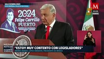 López Obrador celebra avances en su paquete de reformas constitucionales