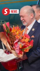 King arrives in China for four-day state visit