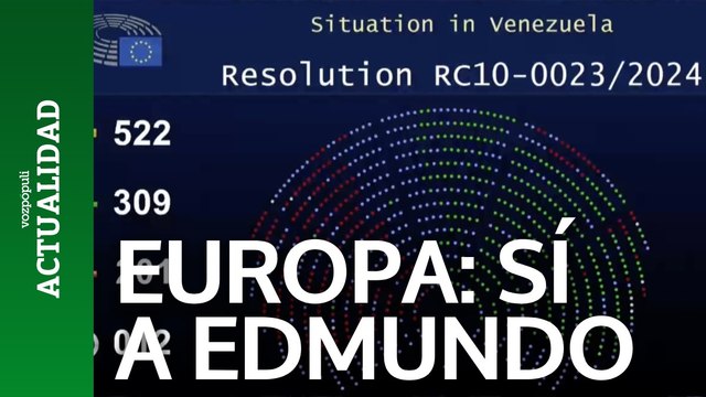 Los socialistas se quedan solos: el Parlamento Europeo vota reconocer a Edmundo González