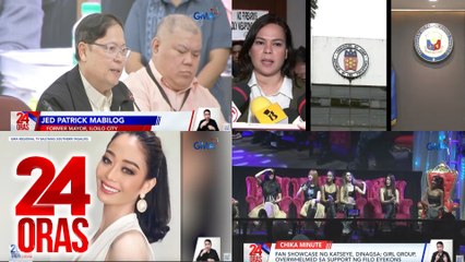 24 Oras: (Part 1) Ex-Mayor Mabilog, emosyonal na humarap sa Kamara; Bahagi ng 2023 CIF ng OVP, pinuna ng COA; 2 suspek sa pagkawala ni Camilon, balik-kulungan, atbp.