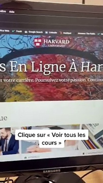 Suis les cours d'Harvard