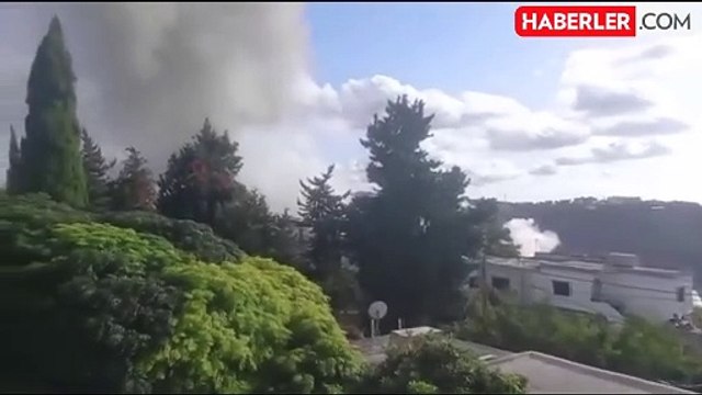 İsrail ordusundan Lübnan'a bir saldırı daha! Nasrallah konuşurken vurdular