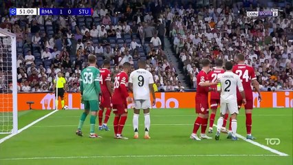 دوري ابطال اوروبا 2024-2025 الجولة الأولى الشوط الأول ريال مدريد - الاسباني و شتوتغارت الألماني (3-1(