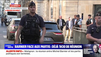 Descargar video: Matignon: la réunion entre Michel Barnier et les représentants de formations politiques est terminée