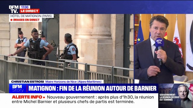 Christian Estrosi (maire Horizons de Nice): Faire tomber Michel Barnier, c'est tout simplement faire trébucher la France