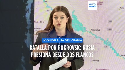 Mapas de la guerra: Rusia avanza desde dos direcciones hacia la ciudad ucraniana de Pokrovsk